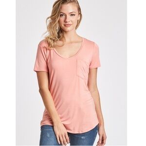 Another Love Phoenix in Blush Light Weight Pocket Tee Size S NWT Short Sleeves